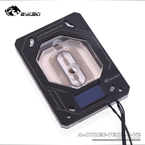 

bykski а-ryzen-tech-x-v2 процессор воды блок охлаждения для amd am3 am4 tr4 black