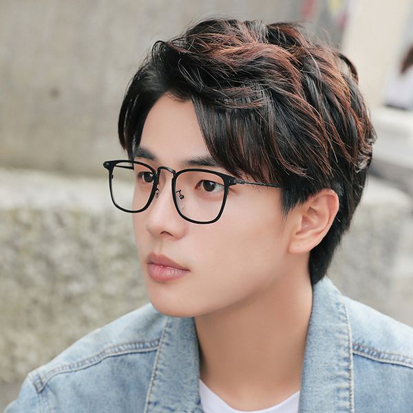 

cubojue titanium eyeglasses frame men 10g glasses male spectacles for optic receipt eyewear nerd ultralight prescription eyewear, Black