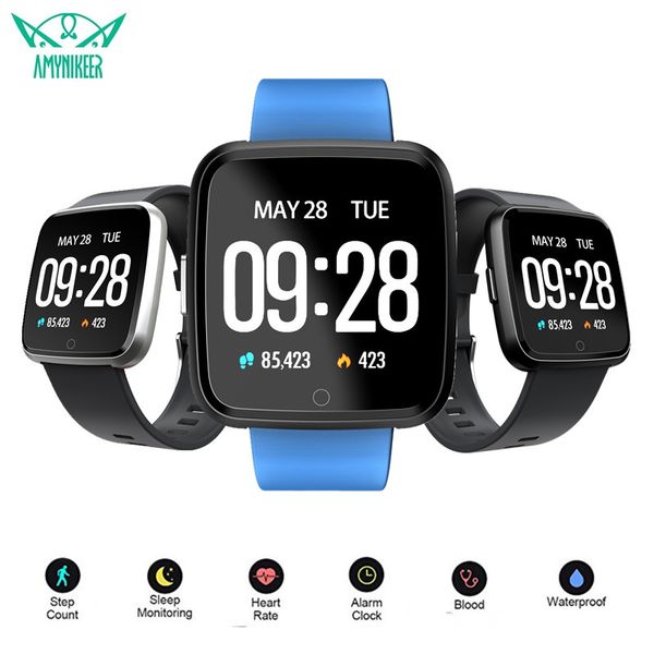 

wholesale y7 smart watch bluetooth watches activity tracker heart rate blood pressure monitor fitness tracker for ios android