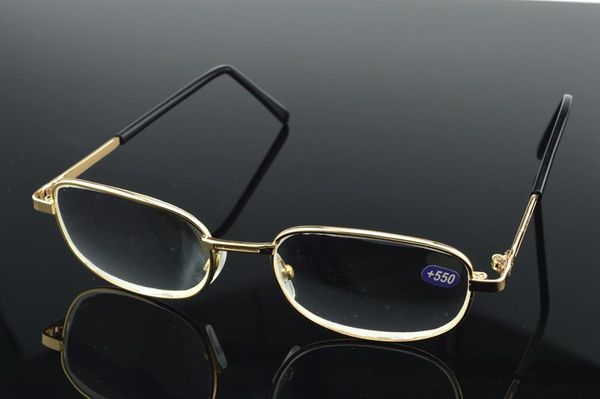 

leesbril [two pairs] full-rim alloy high number mineral glass material lenses men women reading glasses +4.5 +5.0 +5.5 +6.0, White;black