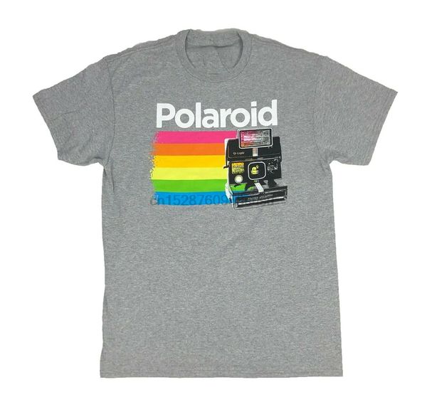 

polaroid land camera rainbow logo instant film mens t shirt s-3xl cool casual tee shirt