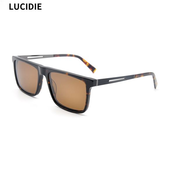 

sunglasses lucidie fashion high-quality polarized men optical spectacle frame women acetate square glasses for male eyeglasses, White;black