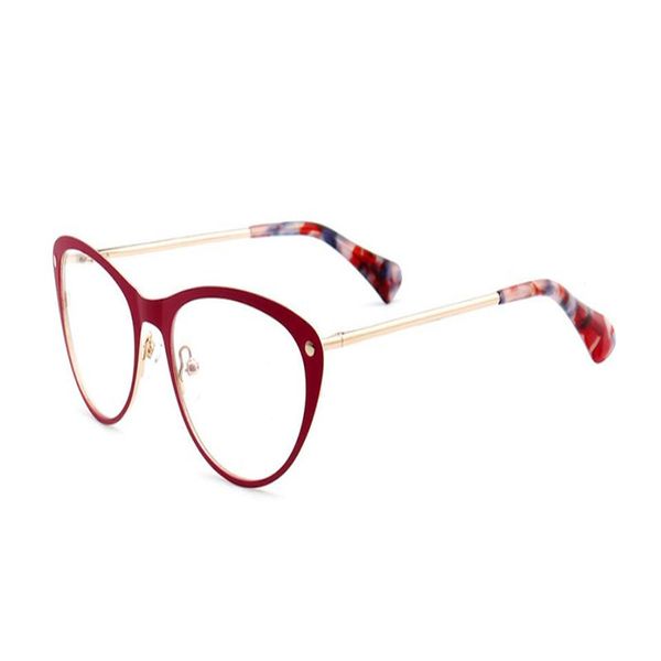 

mongoten women retro fashion alloy full rim cat eye design prescriptions lens eyewear anti-reflective brand reading eyeglasses, White;black