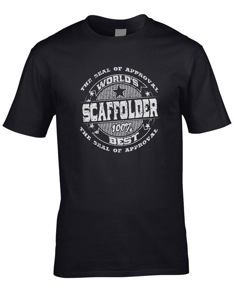 

scaffolder men t-shirt world building trade job scaffold gift scaffolding