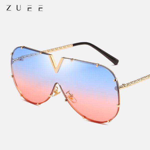 

fashion men 's sunglasses fashion oversized sunglasses men brand designer goggle sun glasses female style, White;black