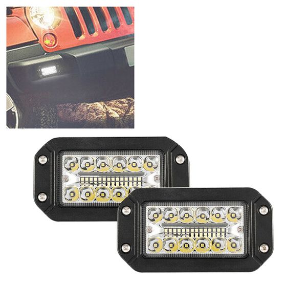 

2pcs 12v 6 дюймов для установки заподлицо рабочий свет 26 сид супер яркий прожектор омыватель фар