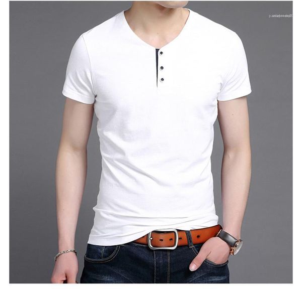 

clothing summer designer mens polos solid color button decoration short sleeved tees urban fashion mens, White;black