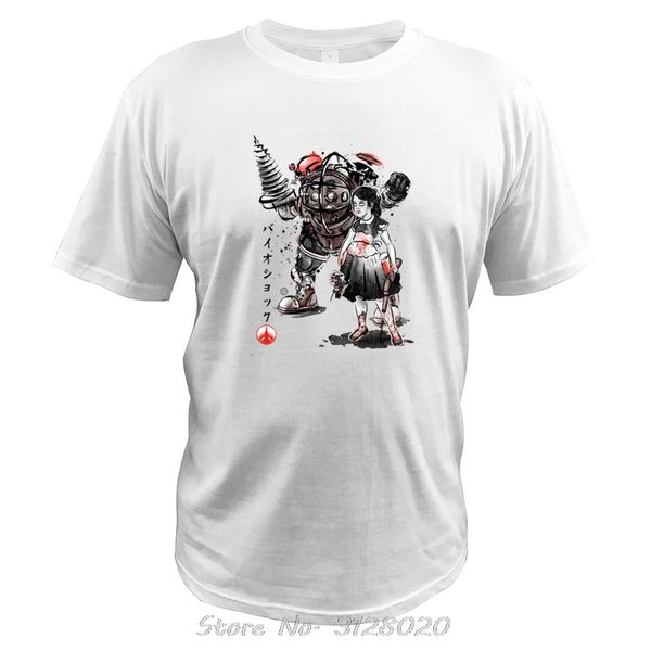 

bioshock t shirt big daddy and little sister sumi t-shirt cotton hipster camisetas men tshirt anime tees