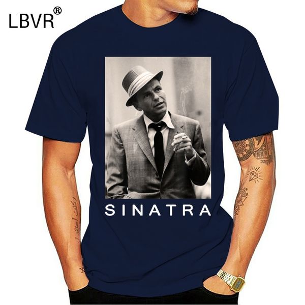 

новый 2019 хлопка с коротким рукавом футболка frank sinatra t-shirt