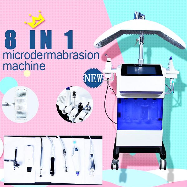 

multifunctional 8 in 1 hydra facial dermabrasion hydro microdermabrasion peeling vacuum skin cleaning water aqua oxygen spray
