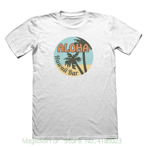 

aloha hawaii bar tiki retro t-shirt - mens funny gift #4345 summer short sleeves t-shirt fashion