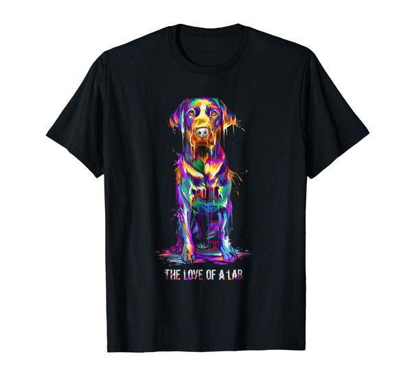 

summer 2020 short sleeve plus size the love of labrador retriever t-shirt