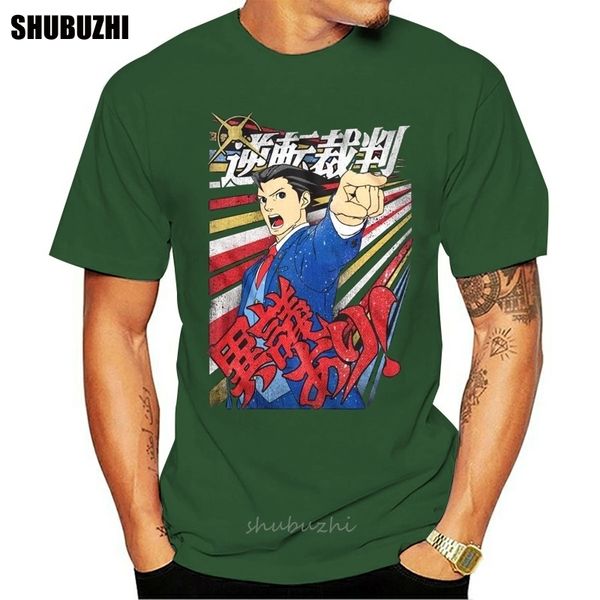 

official ace attorney igiari men's t-shirt video game visual adventure shirt t-shirt casual short sleeve for men clothing summer