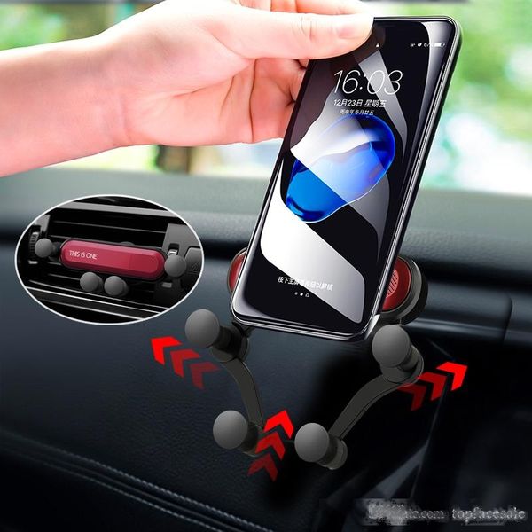 

gravity car phone holder for iphone x xs max samsung s9 s10 p30 pro in car air vent mount car holders for xiaomi huawei mobile phone stand