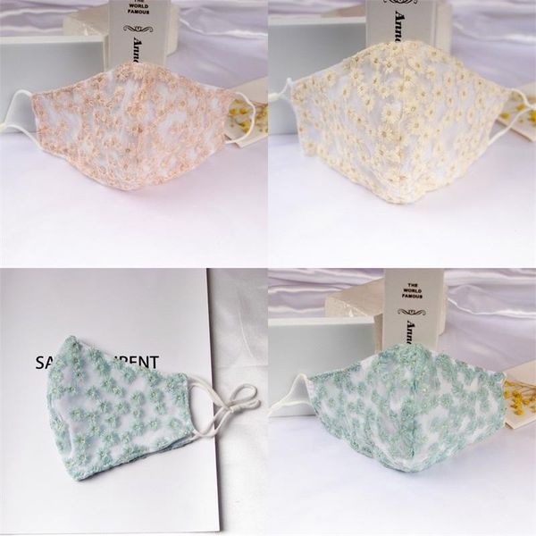 

flower daisies mascarillas cotton gauzes face mask fashion reusable pm 2.5 anti smoke mascherine washable foldable respirable 5yca c2