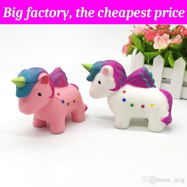 

squishy lovely flying horse 12.5cm*9cm huge slow rising soft squeeze cute cell phone strap gift stress children toys decompression toy