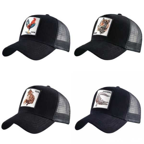 

cock embroidery baseball cap men women snapback caps breathable mesh hip hop hats casual eat chicken bone casquette
