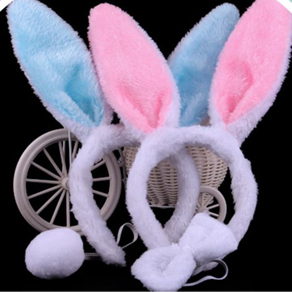 

party hats 3 pcs plush ears tyre props children hair hoop easter kindergarten