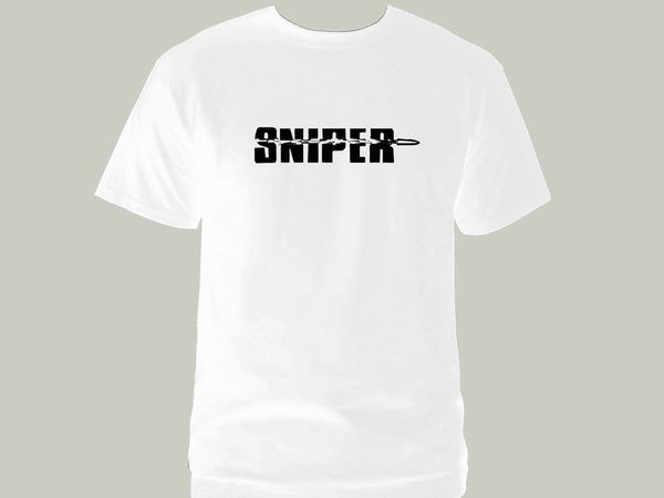 

2019 marksman shooting white 100% cotton graphic new t shirt
