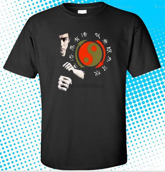 

new jet kune do ying yang mens black t-shirt size s to 3xl(1