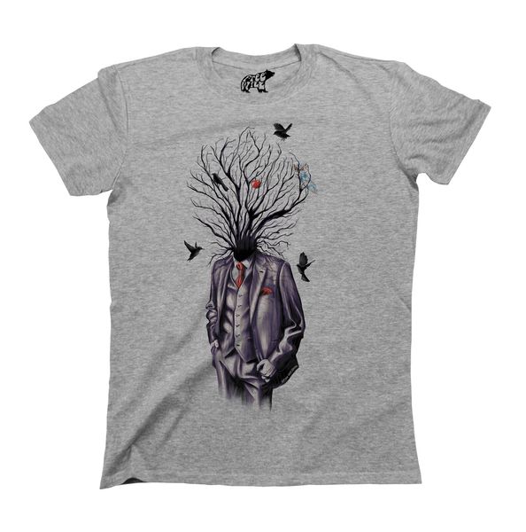

tree art head suit t-shirt mens ladies gothic arty top
