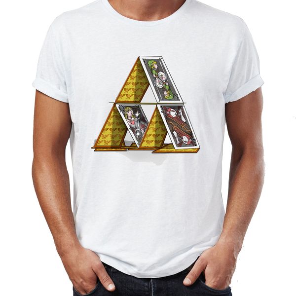 

мужская футболка легенда о zelda triforce принцессы zelda link ganondorf удивительный произведение printed tee