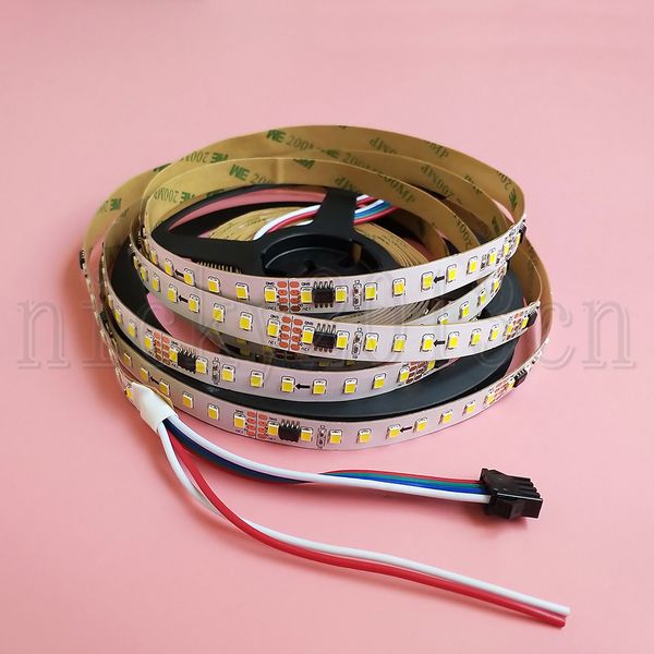 12V WS2811 IC Addressable 2835 LED Pixel Flexible Strip Light Tape 4Pin Magic Single Color Chasing IP20 Non Waterproof Indoor Sign
