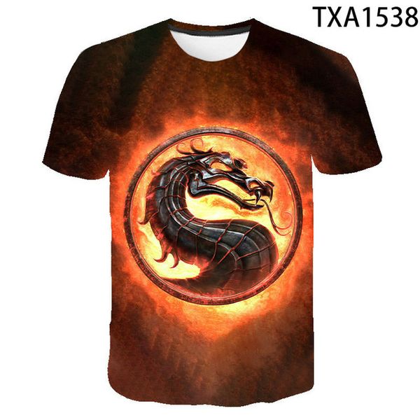 

new mortal kombat clothing street trend fun wild 3d print shirts humor anime graphic men clothing