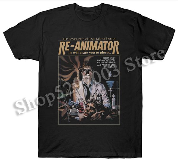 

re-animator t shirt fantasy horror 1970's film movie popular tee shirt