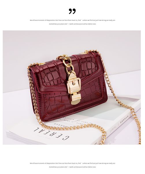 

luxurys designers bags high sense womens bag 2020 new style fashion chain all-match messenger bag limited western style ins crocodile bag