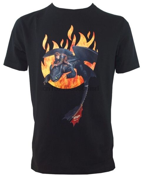 

dragons dreamworks kinder t-shirtohnezahn und hicks flammen(128 134)neu&ovp