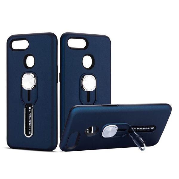 

dual layer shockproof case for oppo a7 a5s silicone armor bumper rugged cover magnetic car holder case with kickstand