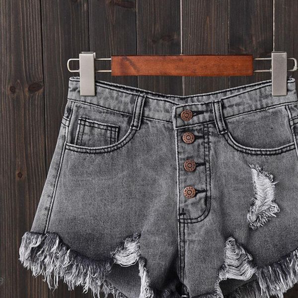 

2020 женщины сексуальная кисточкой hole шорты джинсы denim шорты womens denim шорты pantalones cortos mujer, White;black