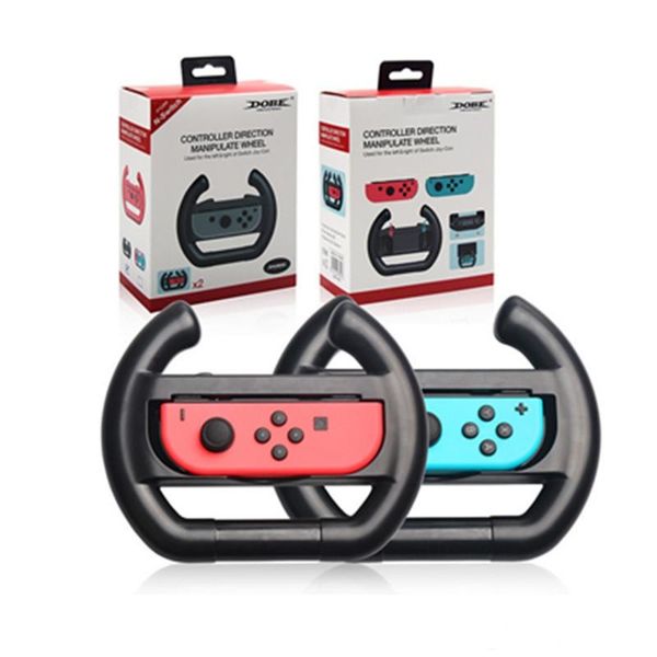 

steering racing wheel for nintend switch joy-con controller hand grip handle controller direction manipulate wheel 2pcs/set