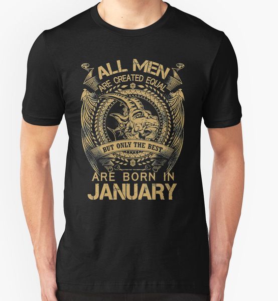 

2019 new casual cool tee shirt birthday t shirt january capricorn present star sign zodiac t-shirt