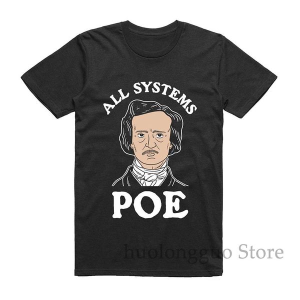 

all systems poe t-shirt - edgar allan poe goth gothic shirt mens womens shirt soft top