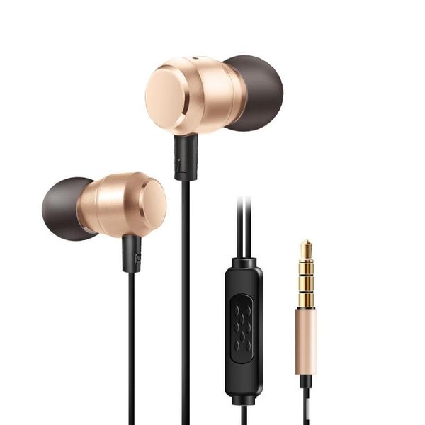

metal earphones with mic 3.5mm in ear stereo noise cancelling headphones for iphone samsung huawei xiaomi smartphone