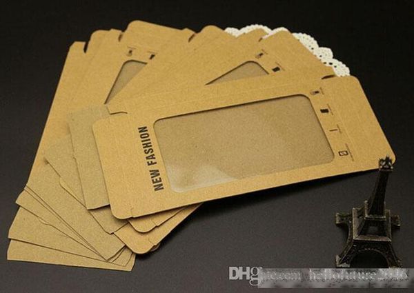 

mobile phone case universal retail package kraft paper packaging box for iphone 4 5 6 6s galaxy s4 s5 s6 case