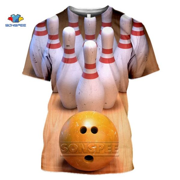 

popular sports bowling 3d men pullover summer 3d print shirts harajuku comics kawaii men clothing