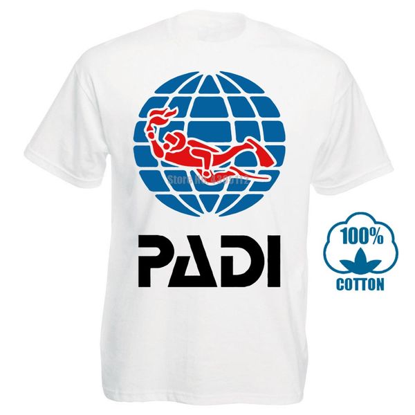 

scuba driver padi tee t shirt cotton men t shirt new women summer 010322