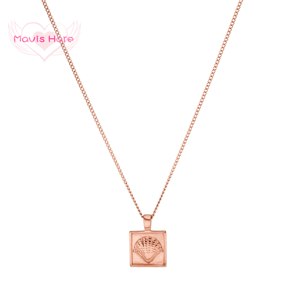 

mavis hare kahakai shell conch necklace stainless steel beach style necklace as bohemian beach girl jewelry, Silver