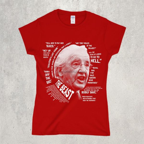 

the beast womens fitted ringspun t-shirtlabour partydennis skinnerpolitics men t shirt