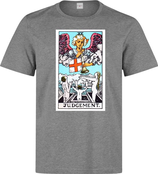 

judgement tarot card art logo men's (woman's available) grey t shirt
