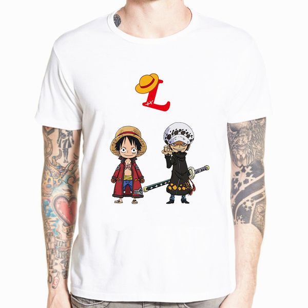 

summer one piece t shirt men monkey d luffy t shirts new short sleeve anime zoro ace law t-shirt tee casual clothing streetwear