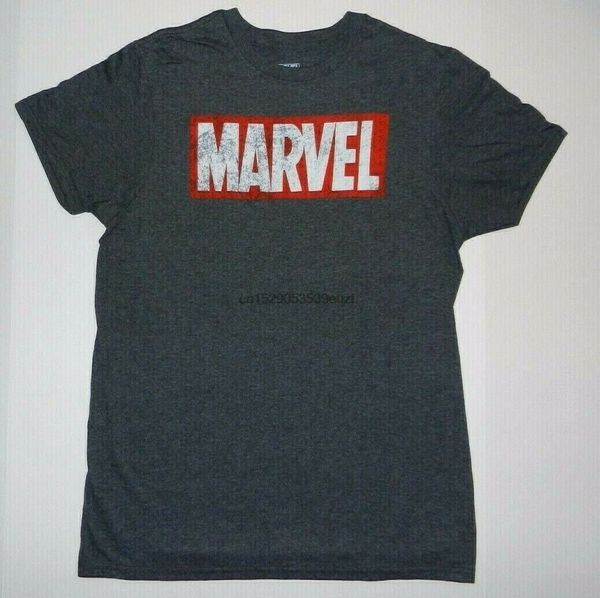 

mavel comics logo charcoal tee shirt new
