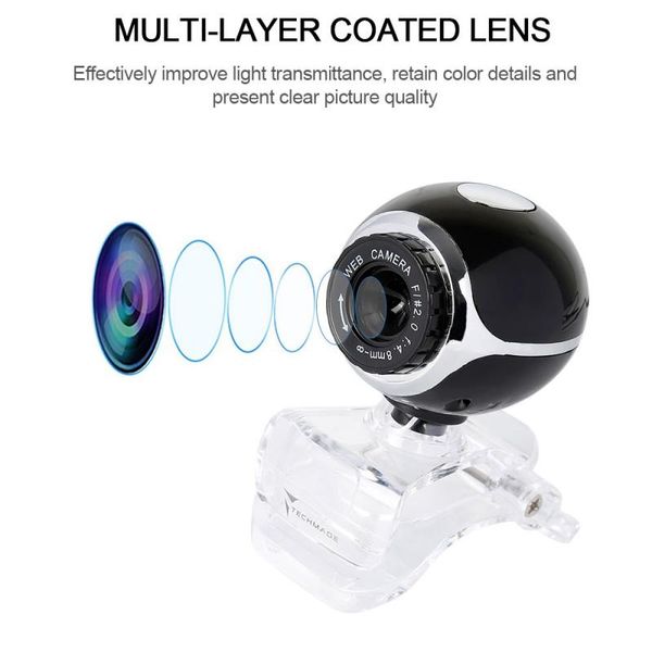 

1pcs computer camera microphone webcams 480p camera for video conference/webcast/live stream etc