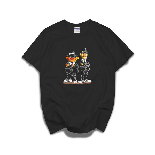 

2020 new ernie and bert brothers t-shirt 100% cotton hight quality men women's top