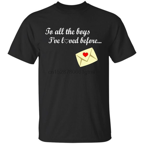 

black navy shirts to all the boys ive loved before t-shirt men women personality custom tee shirt