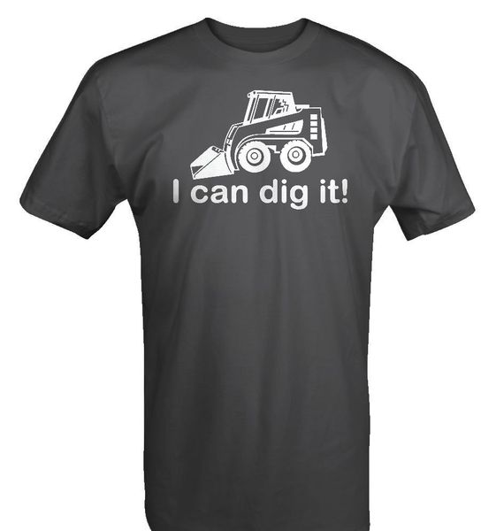

falcon apparel i can dig it bobcat front loader construction landscaping t shirt new t shirts funny tee shirt