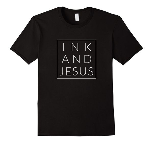 

2019 горячие продажи мода чернил и иисус, minimal татуированная christian tshirt tee рубашка